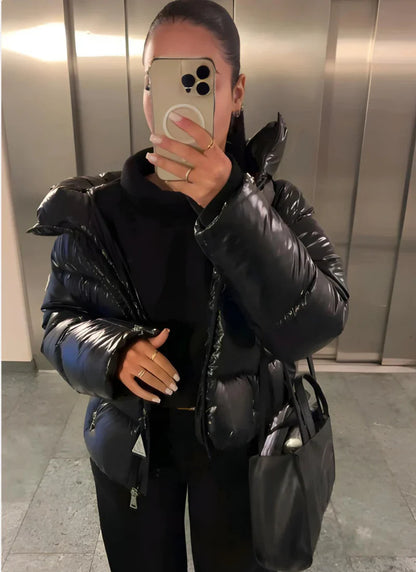 Shiny Puffer Jacket Unisex