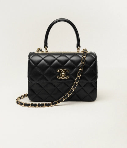 "CC" Top Handle Bag