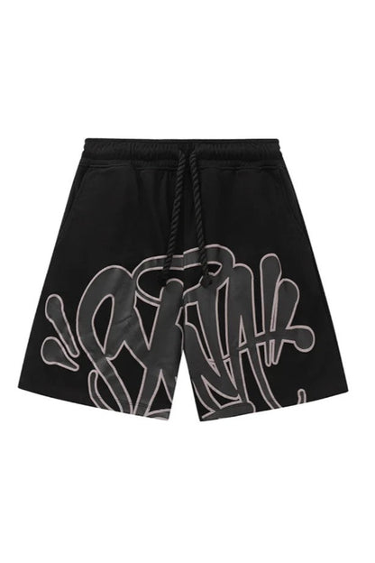 "Graffiti" Short Set Black