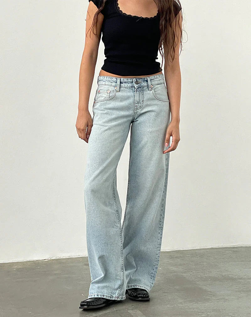 "Mia" Low-Rise Jeans