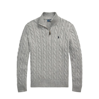"RL" Cable Knit Quarter Zip