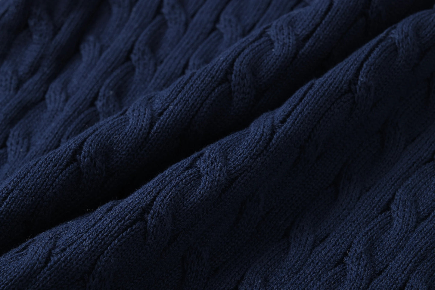 "RL" Cable Knit Quarter Zip