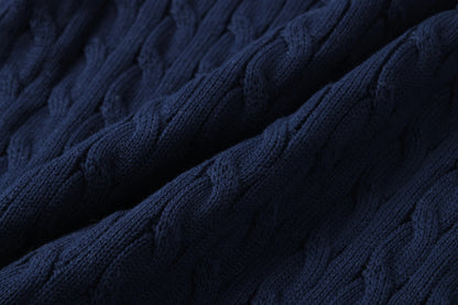 "RL" Cable Knit Quarter Zip