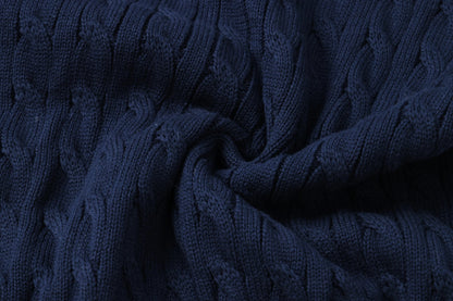 "RL" Cable Knit Quarter Zip